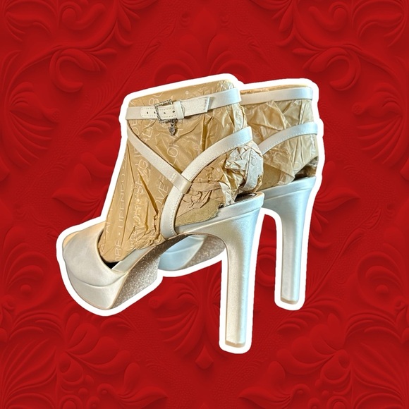 NWT Pnina Tornai for Naturalizer Bridal Shop ‘Ai Dress Sandal’ in “White Satin” - Picture 10 of 16